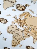 Drewniana Mapa Świata Dekoracja na ścianę 120cm Drewniana Mapa Świata Dekoracja na ścianę 120cm
