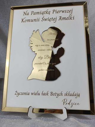 Pamiątka I Komini Świętej Złoto/Srebro WYBÓR ROZMIARU