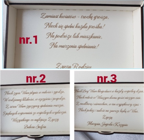 Białe pudełko na pieniądze z akrylowym akcentem Białe pudełko na pieniądze z akrylowym akcentem