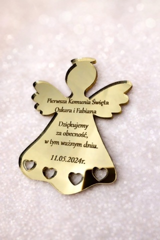 Magnes Aniołek – Podziękowanie dla Gości na Komunię i Chrzest