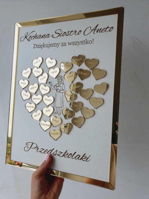 Podziękowanie dla księdza, siostry zakonnej lub katechety – obraz
