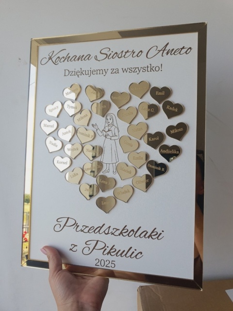 Podziękowanie dla księdza, siostry zakonnej lub katechety – obraz