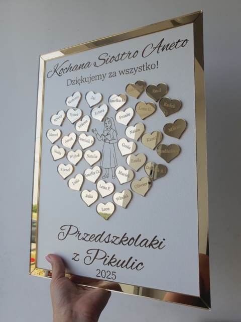 Podziękowanie dla księdza, siostry zakonnej lub katechety – obraz