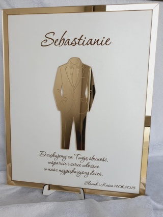 Podziekowania dla świadka / świadkowej rozmiary 20x30 30x40 40x50 50x70