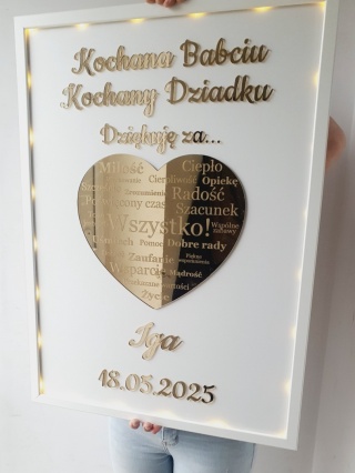 Podziękowanie dla Dziadków na Komunię lub Chrzest – Personalizowany Upominek