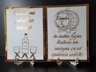 Obraz ślubny z humorem – napisy 3D z lustrzanego akrylu | GKShop.pl