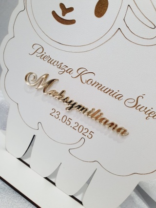Baranek Owieczka Dekoracja Kościoła Pierwsza KomuniaŚwięta Imię Dziecka