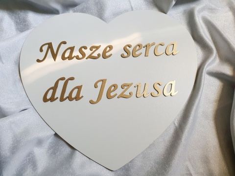 Serce 60cm ozdoba Pierwsza Komunia Święta